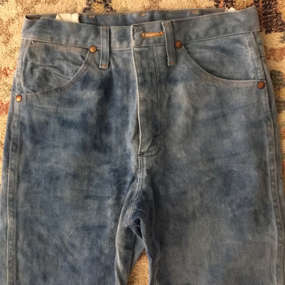 Bleached Wrangler Cowboy Cut Jeans - Picture 2 of 4